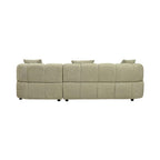 Albertavix Fabric 2Seater W/Chaise +3 Pillows-Pistachio