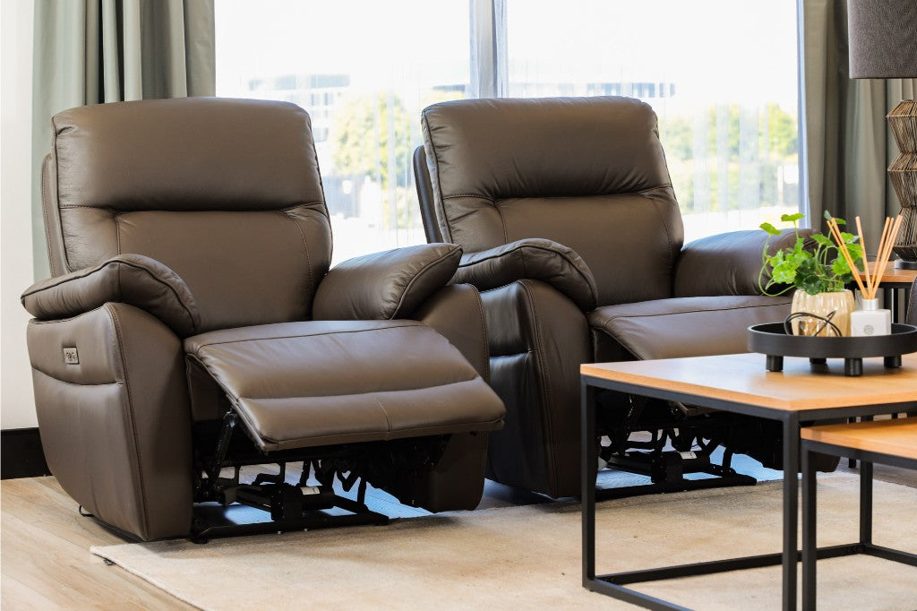 Aspecvix Electric Recliner Leather Sofa
