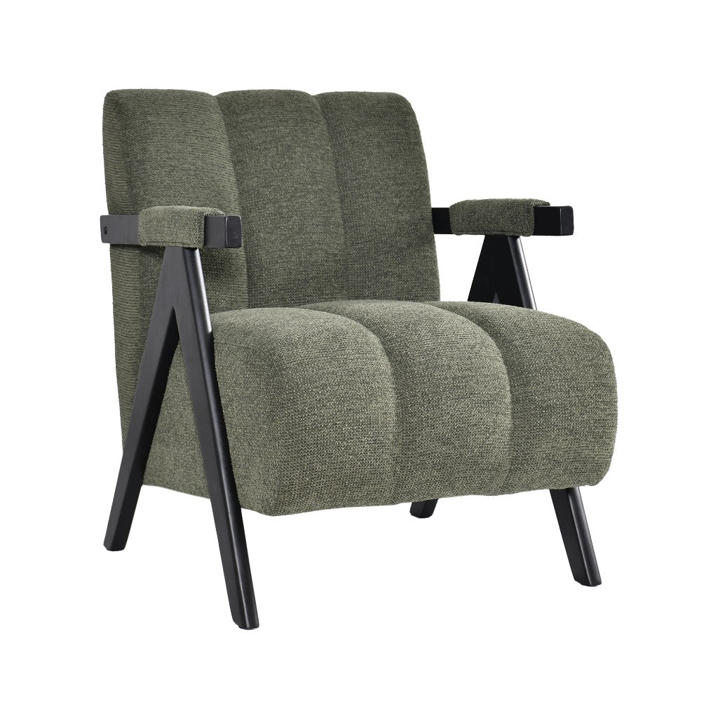 Atlavix Fabric Accent Chair+ Stool