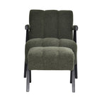 Atlavix Fabric Accent Chair+ Stool