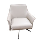 Barivix Leather Swivel Arm Chair Wheat