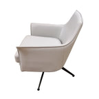 Barivix Leather Swivel Arm Chair Wheat