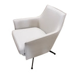 Barivix Leather Swivel Arm Chair Wheat