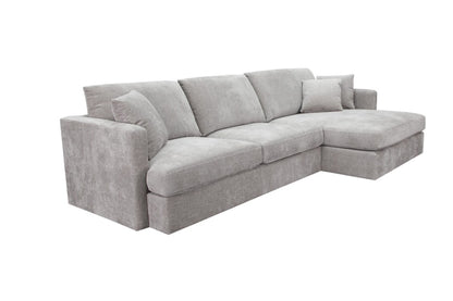 Vogue Brody 3 Seater Right Chaise Love Seat Sofa Slate