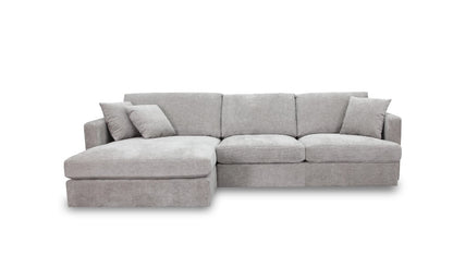 Vogue Brody 3 Seater Left Chaise Love Seat Sofa Slate