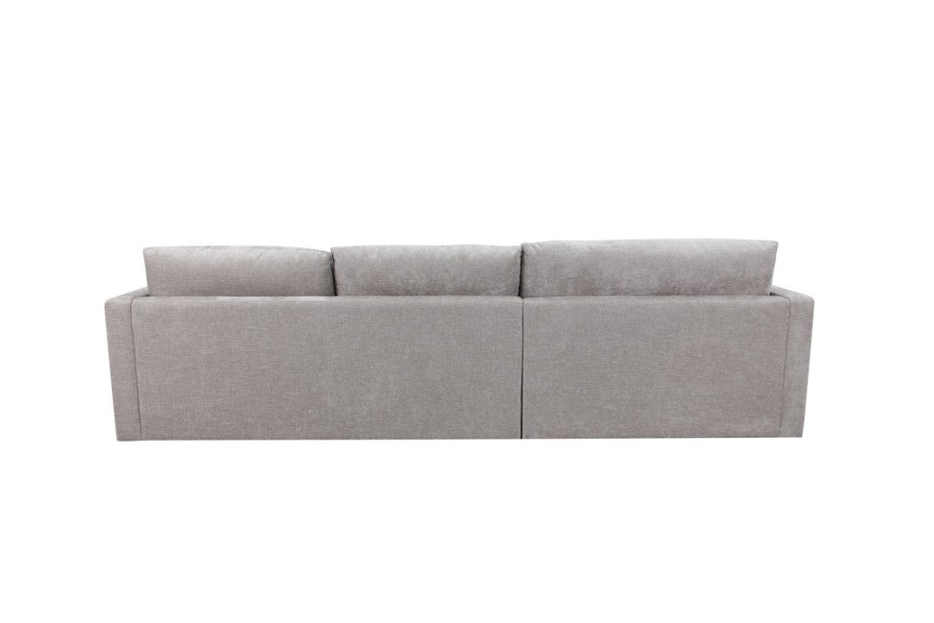 Vogue Brody 3 Seater Left Chaise Love Seat Sofa Slate