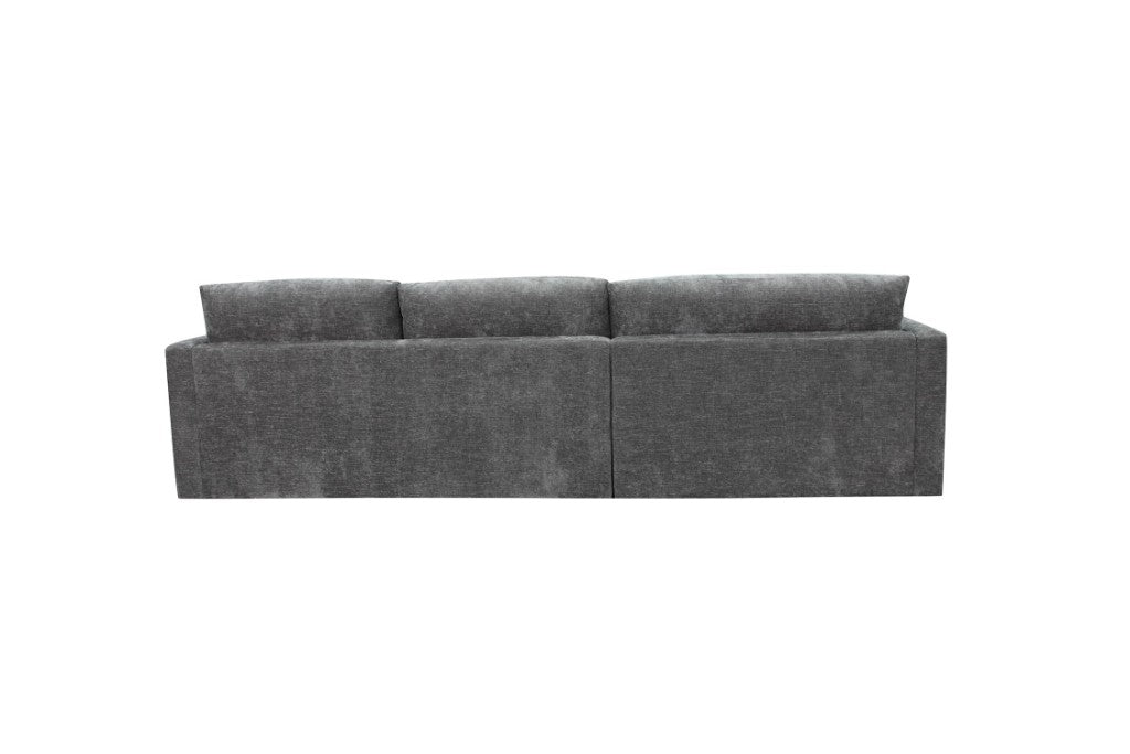 Vogue Brody 3 Seater Left Chaise Love Seat Sofa Licorice