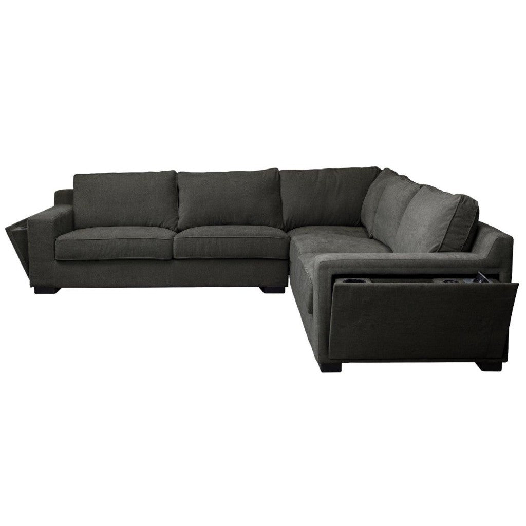 Callaway 2.5 Seater Corner Modular C Lounge -Black