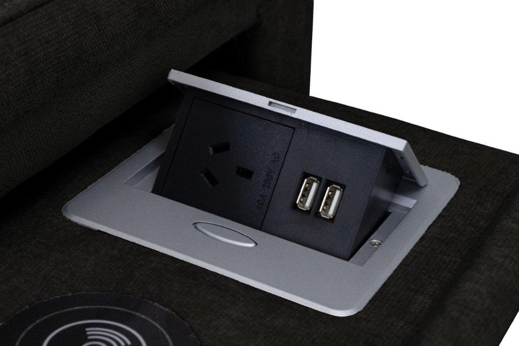 Callaway 2.5 Seater Corner Modular C Lounge -Black