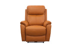 Camdvix Electric Recliner Leather Lounge Set Tangerine