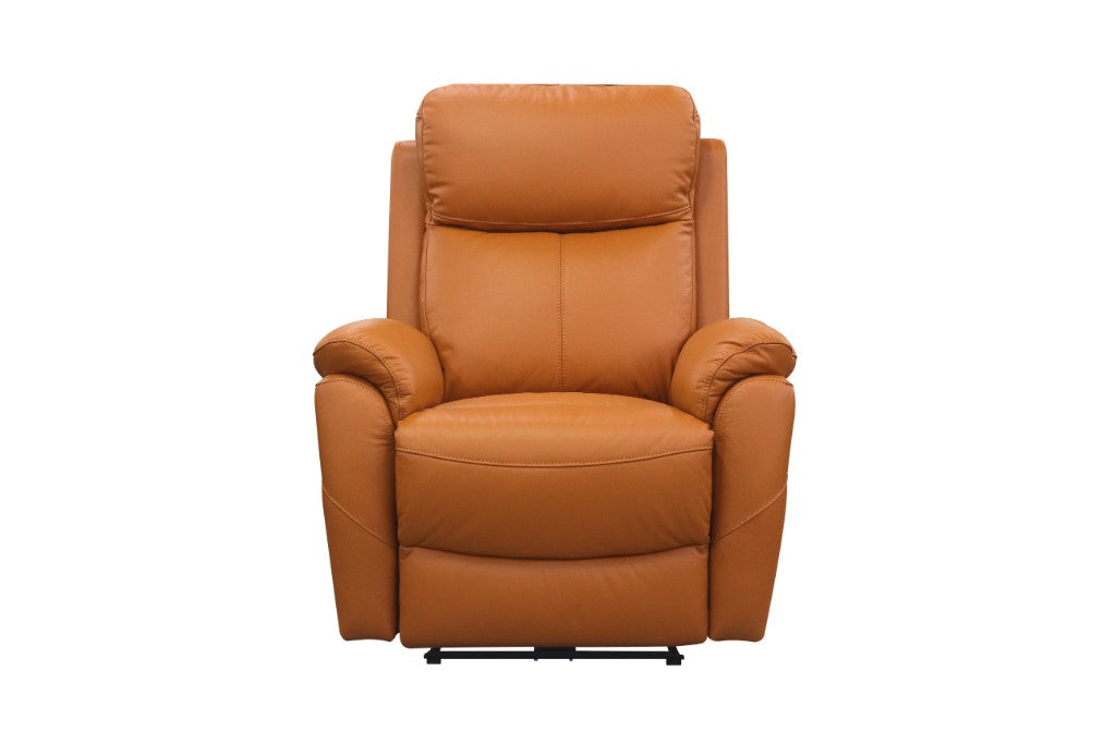 Camdvix Electric Recliner Leather Lounge Set Tangerine