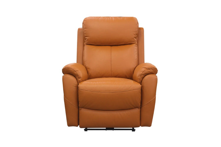 Camdvix Electric Recliner Leather Lounge Set Tangerine