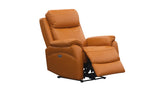 Camdvix Electric Recliner Leather Lounge Set Tangerine