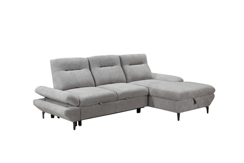 Capelvix Fabric 2 Seater Sofabed With Stroage Chaise