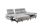 Capelvix Fabric 2 Seater Sofabed With Stroage Chaise