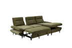 Capelvix Fabric 2 Seater Sofabed With Stroage Chaise