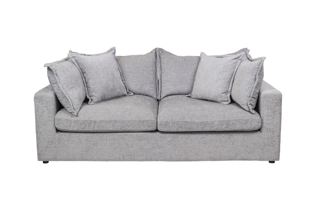 Carolina Feather 3 Seater Sofa Bed- Silver