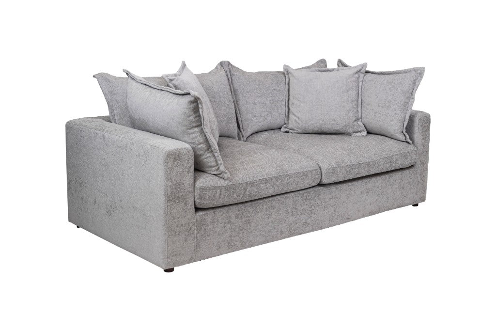 Carolina Feather 3 Seater Sofa Bed- Silver