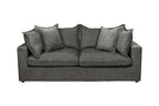 Carolvix Feather 3 Seater Sofa Bed- Pewter
