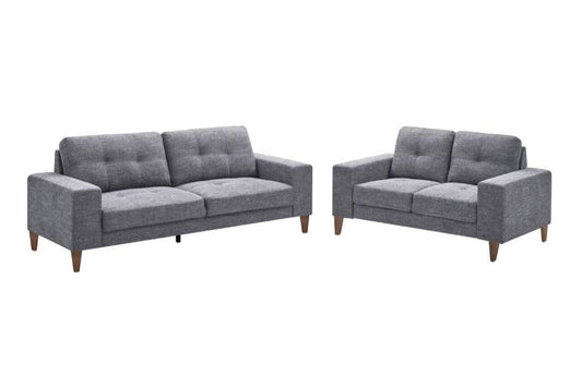 Fabric 2 Seater WITH RHF LHF Chaise Sofa Lounge-Grey