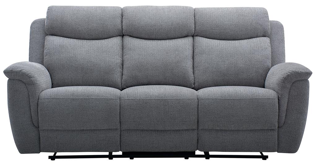Dallasvix Fabric Manual Recliner- Steel