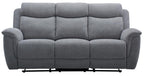 Dallasvix Fabric Manual Recliner- Steel