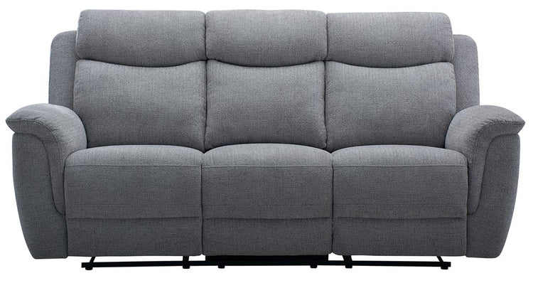 Dallasvix Fabric Manual Recliner- Steel