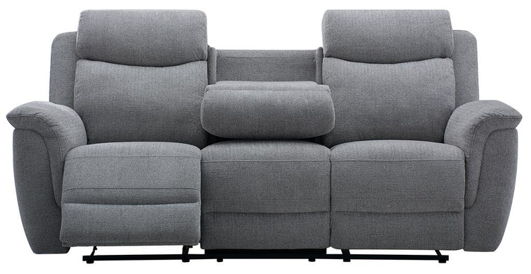 Dallasvix Fabric Manual Recliner- Steel