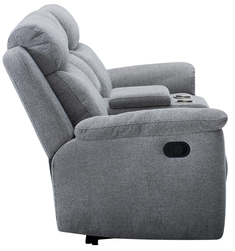 Dallasvix Fabric Manual Recliner- Steel