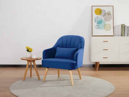 Eco Fabric Arm Chair Blue