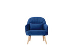 Ecovix Fabric Arm Chair Blue