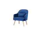 Ecovix Fabric Arm Chair Blue