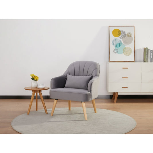 Eco Fabric Arm Chair Mid Grey