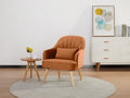 Ecovix Fabric Arm Chair Orange