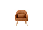 Ecovix Fabric Arm Chair Orange