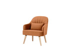 Ecovix Fabric Arm Chair Orange