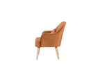 Ecovix Fabric Arm Chair Orange