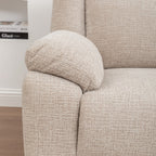 Dreavix Sofa Corner Modular WITH 2 END Electric Recliners-Beige