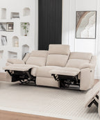 Dreavix Sofa 3ERER With Drop Down Tray-Beige