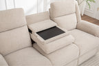 Dreavix Sofa 3ERER With Drop Down Tray-Beige