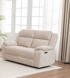 Dreavix Sofa 2 Seater Electric Recliner-Beige
