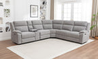 Dreavix Sofa Corner Modular WITH 2 END Electric Recliners-Grey