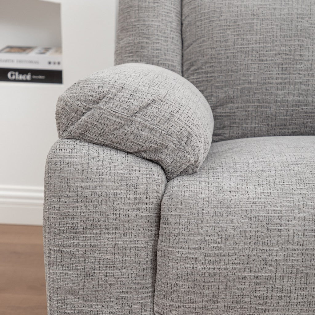 Dream Sofa Corner Modular WITH 2 END Electric Recliners-Grey