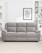 Dreavix Sofa 3ERER With Drop Down Tray-Grey