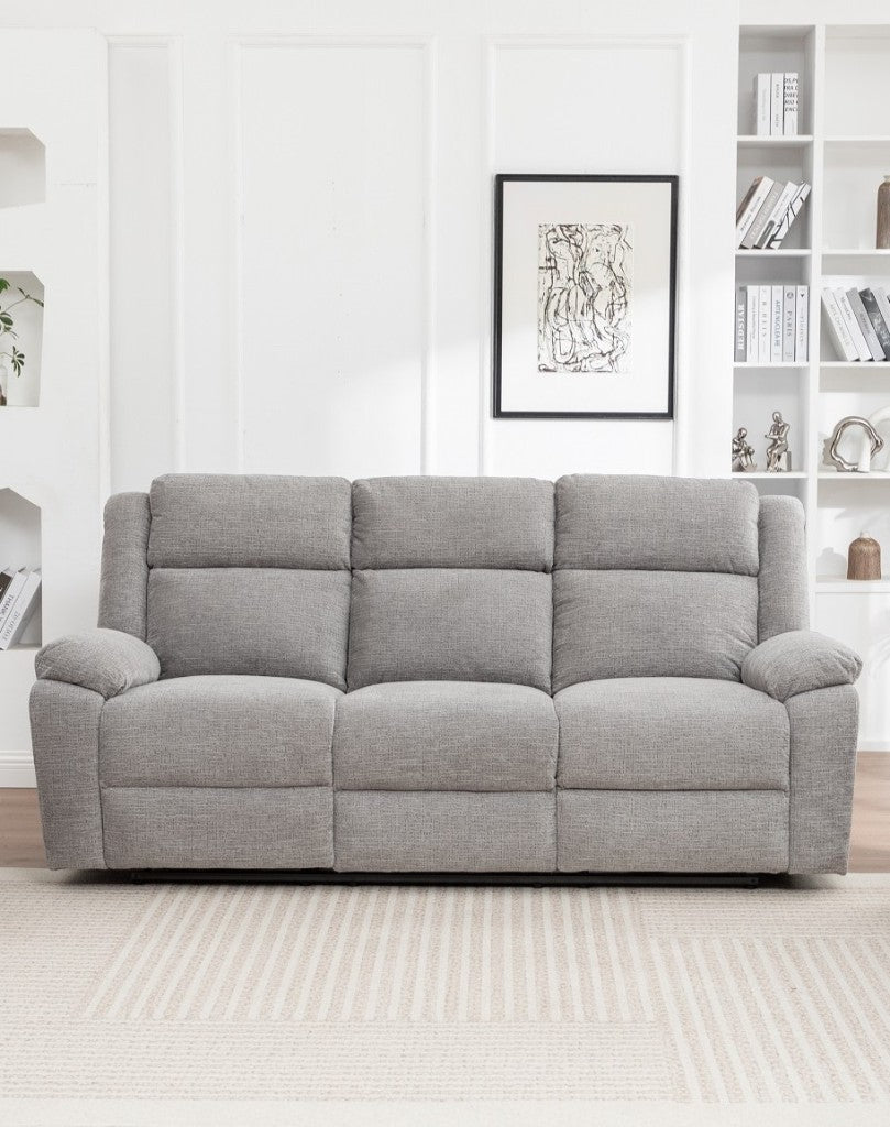 Dream Sofa 3ERER With Drop Down Tray-Grey