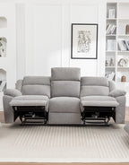 Dreavix Sofa 3ERER With Drop Down Tray-Grey