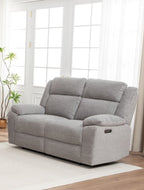Dreavix Sofa 2 Seater Electric Recliner-Grey