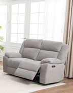 Dreavix Sofa 2 Seater Electric Recliner-Grey