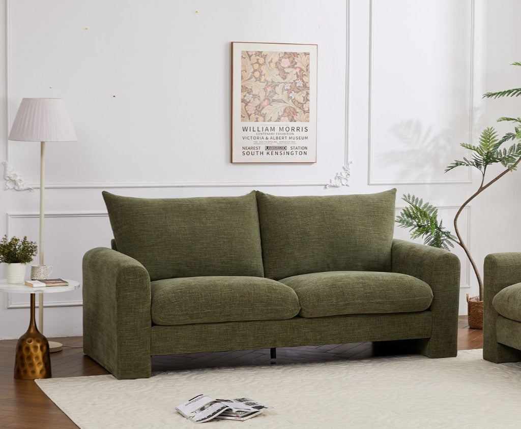 Evolve Sofa Collection Effortless Style with Everyday Comfort 3 Seater Sofa-Olive