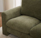 Evolve Sofa Collection Effortless Style with Everyday Comfort 3 Seater Sofa-Olive